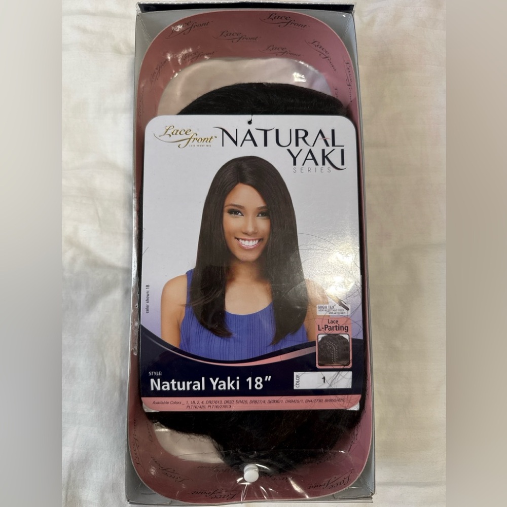 Lace Front Natural Yaki 18" wig